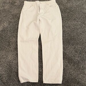 Pull&Bear Off-White Denim Pants